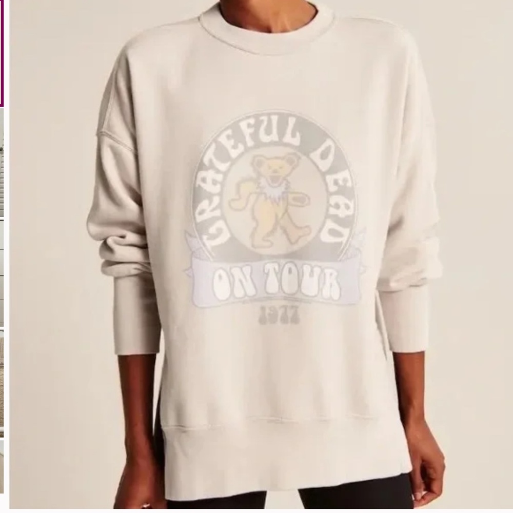 Abercrombie Sz XL Grateful Dead Graphic Crewneck Sweatshirt